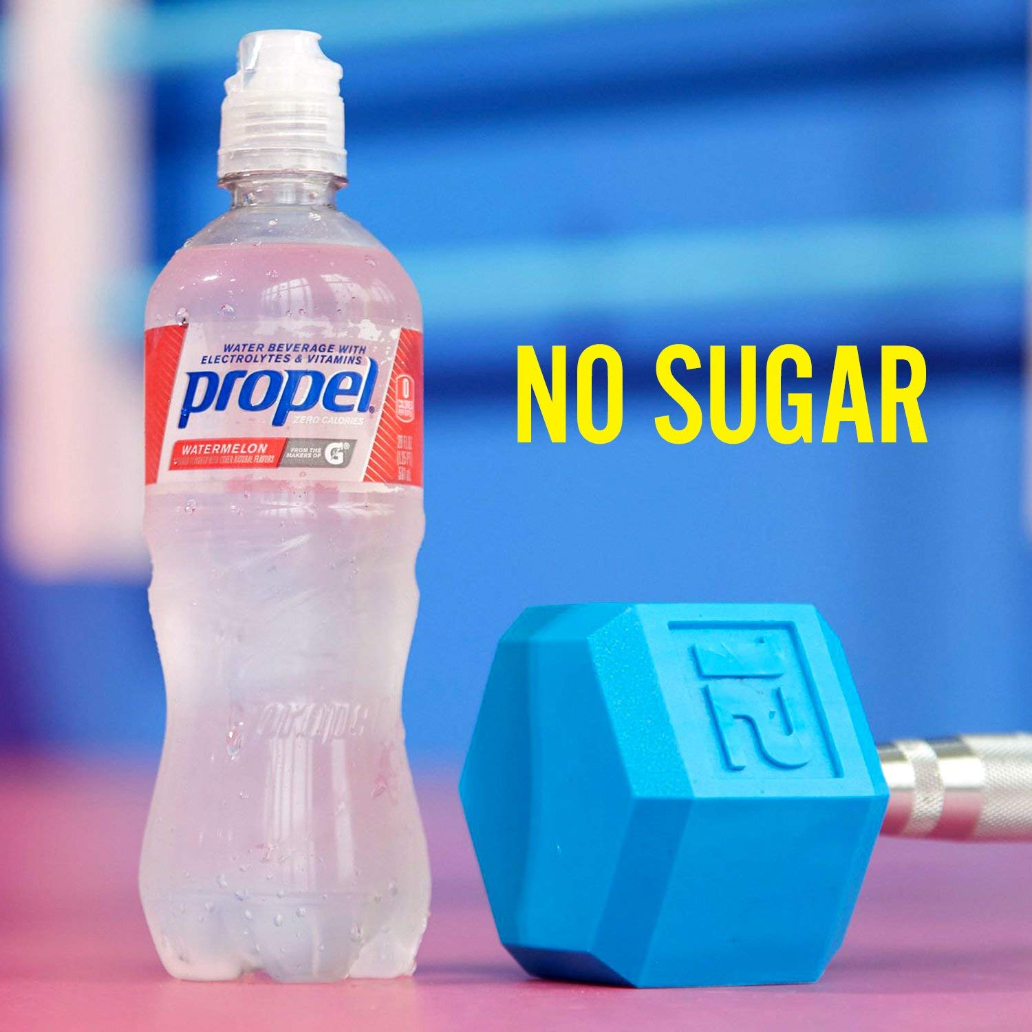 Propel Zero Calorie Sports Water with Electrolytes & Vitamins - Watermelon Flavor, Flip Top Cap | Hydration for Workouts, Running & Active Lifestyle