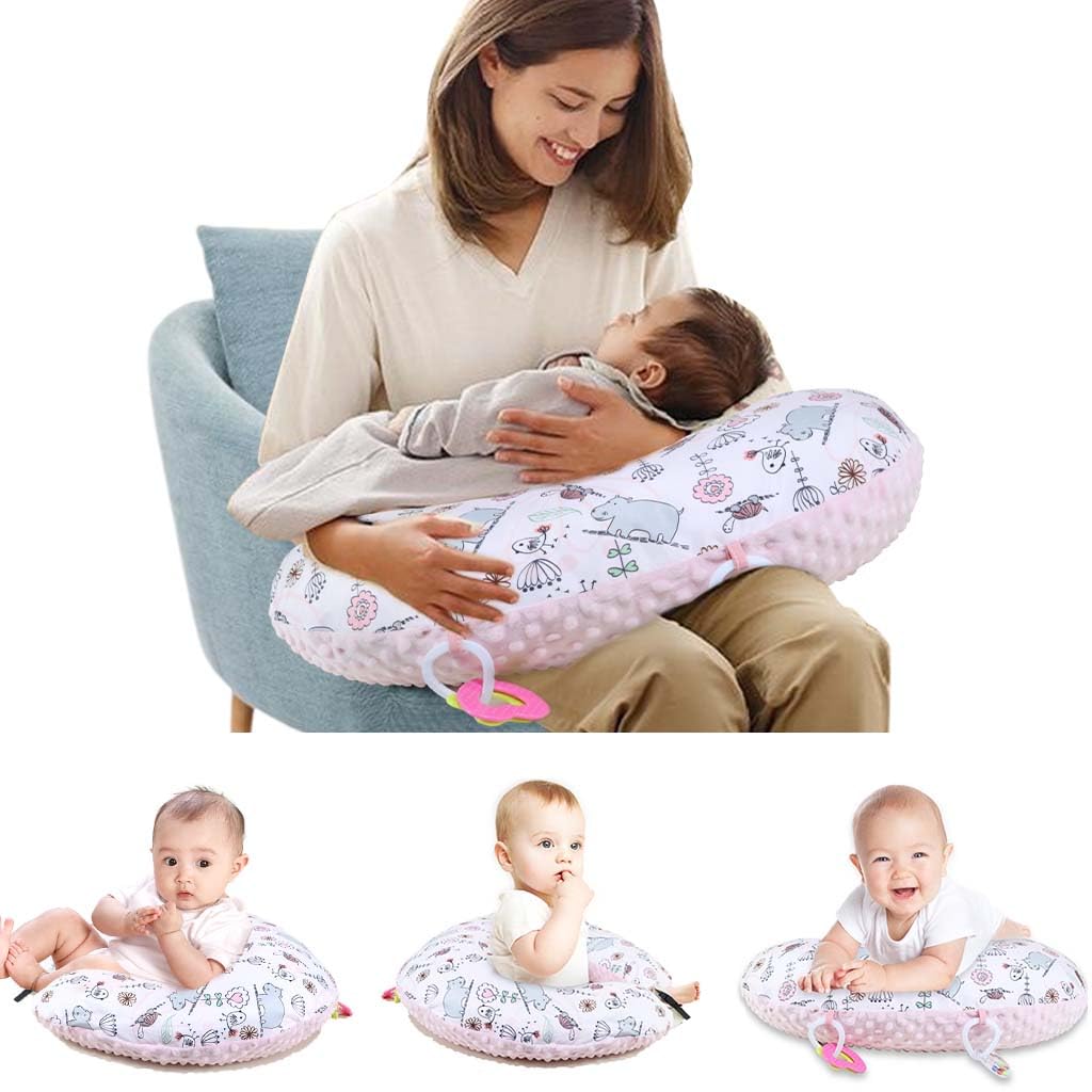 KAKIBLIN Breastfeeding Pillow - Multifunctional Nursing Pillow for Newborns & Infants | Ergonomic Support for Breastfeeding, Bottle Feeding & Tummy Time | Perfect Baby Shower Gift for Boys & Girls