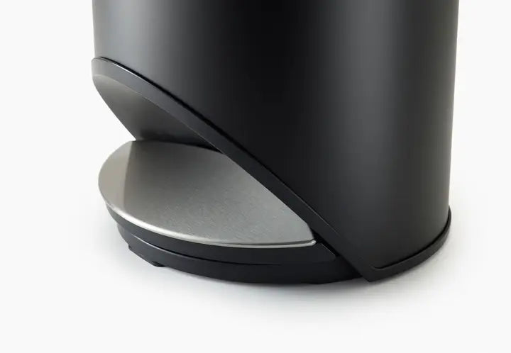 Arc™ 30L Easy Push Matt Black Pedal Bin - Touch-Free Trash Can for Kitchen, Bathroom & Office Waste Disposal