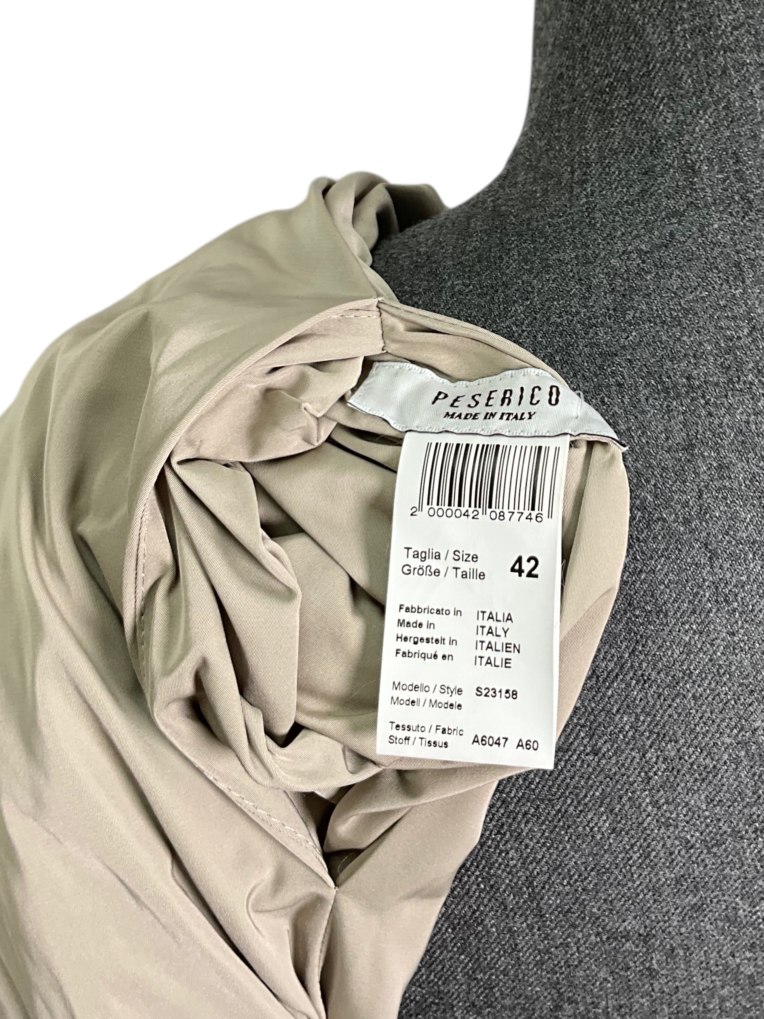 PESERICO Reversible Nylon Hooded Parka Jacket for Women - A-Line Design, Size M - Lightweight Waterproof Windbreaker for Outdoor Activities & Travel