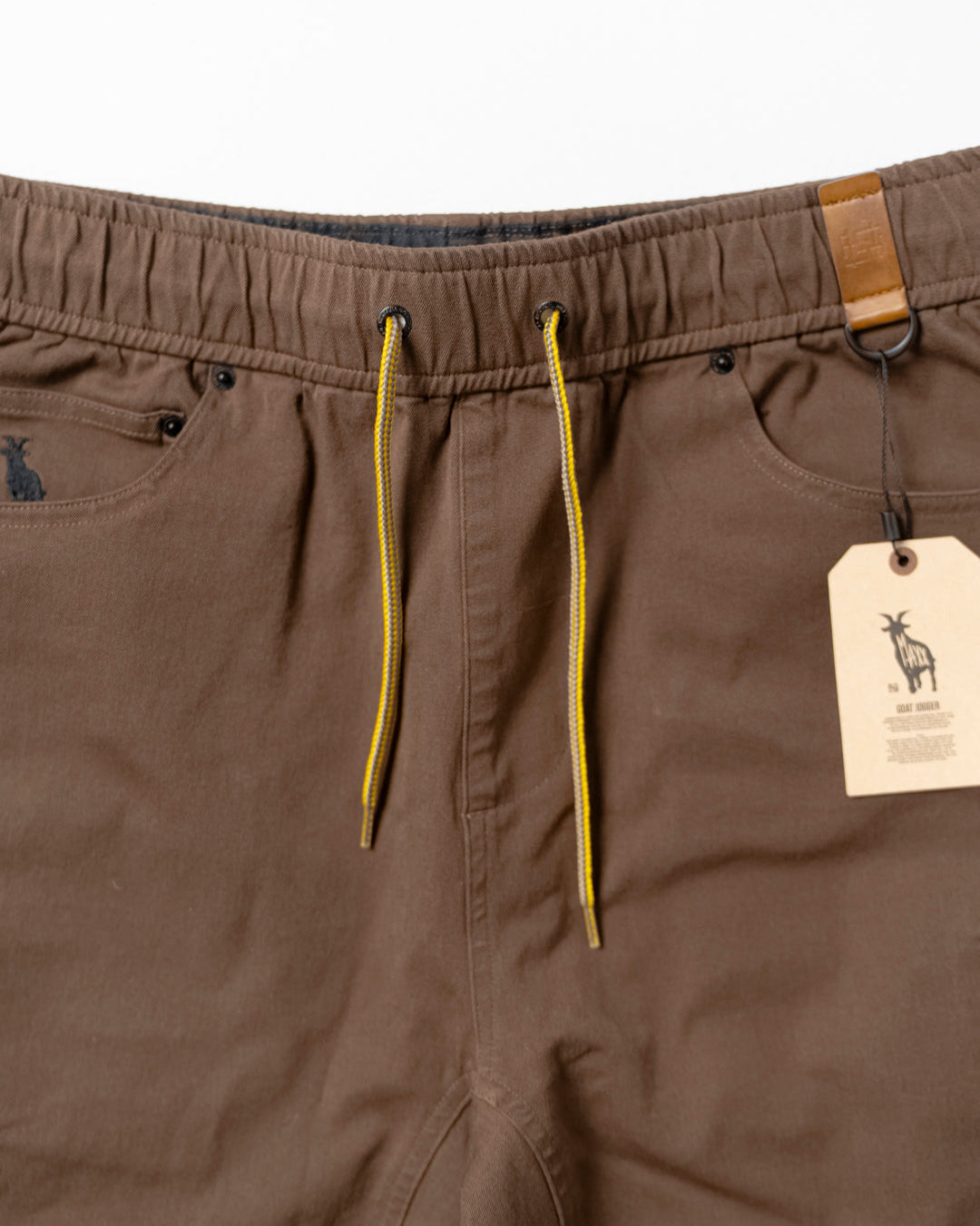 Premium GOAT JOGGER Sweatpants for Men - Soft & Comfortable Chocolate Brown Joggers - Perfect for Lounge, Gym, and Casual Wear