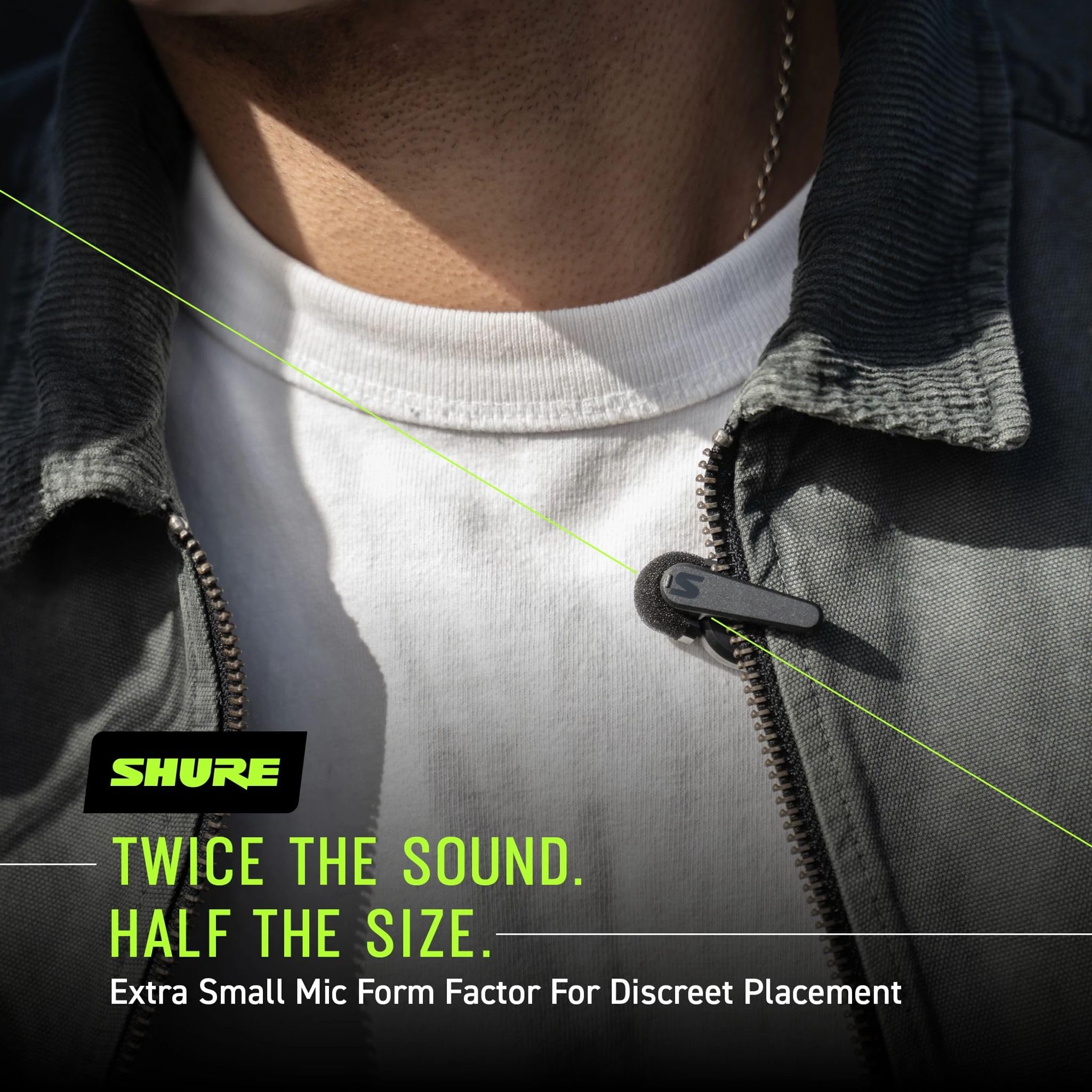 Shure MoveMic One - Professional Wireless Lavalier Microphone for iPhone & Android | Bluetooth Clip-on Mic with 24-Hour Battery, Quick Setup & IPX4 Water Resistance | Perfect for Podcasting, Vlogging, Interviews & Live Streaming (MV-ONE-Z7)