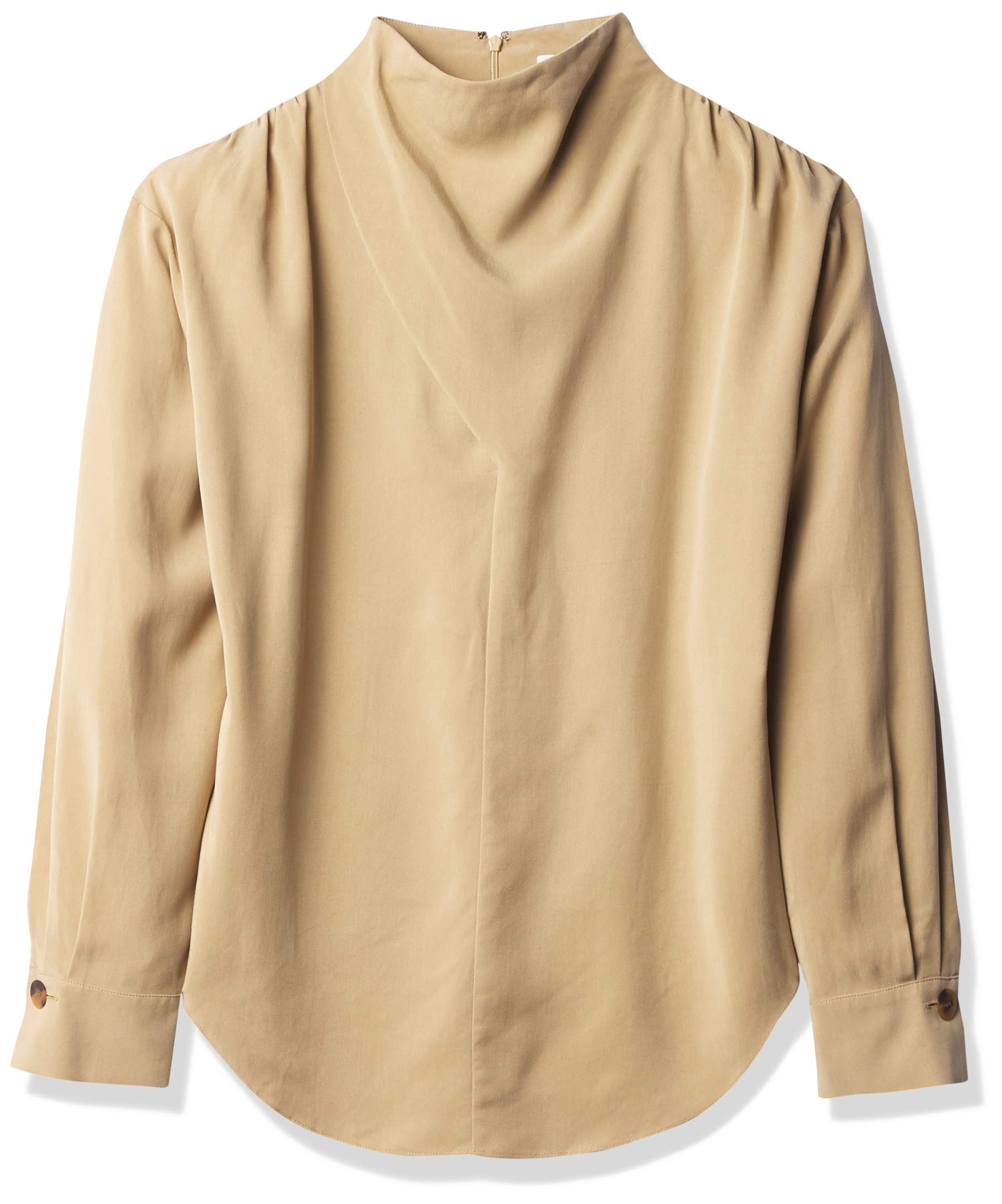Vince Women's Cowl Neck Long Sleeve Blouse - Elegant Casual & Office Wear Tops for Women | Soft Stretch Fabric, Flowy Fit, Versatile Style for Work, Date Night & Everyday Outfits