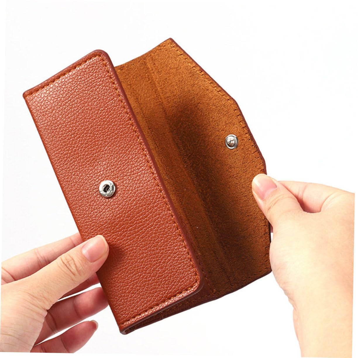 2pcs PU Eyelash Extension Tweezers Storage Case - Scratch & Wear Resistant Makeup Tool Organizer, Portable Cosmetic Accessories Holder for Lash Techs & Beauty Professionals (Perfect for Salon, Travel & Home Use)