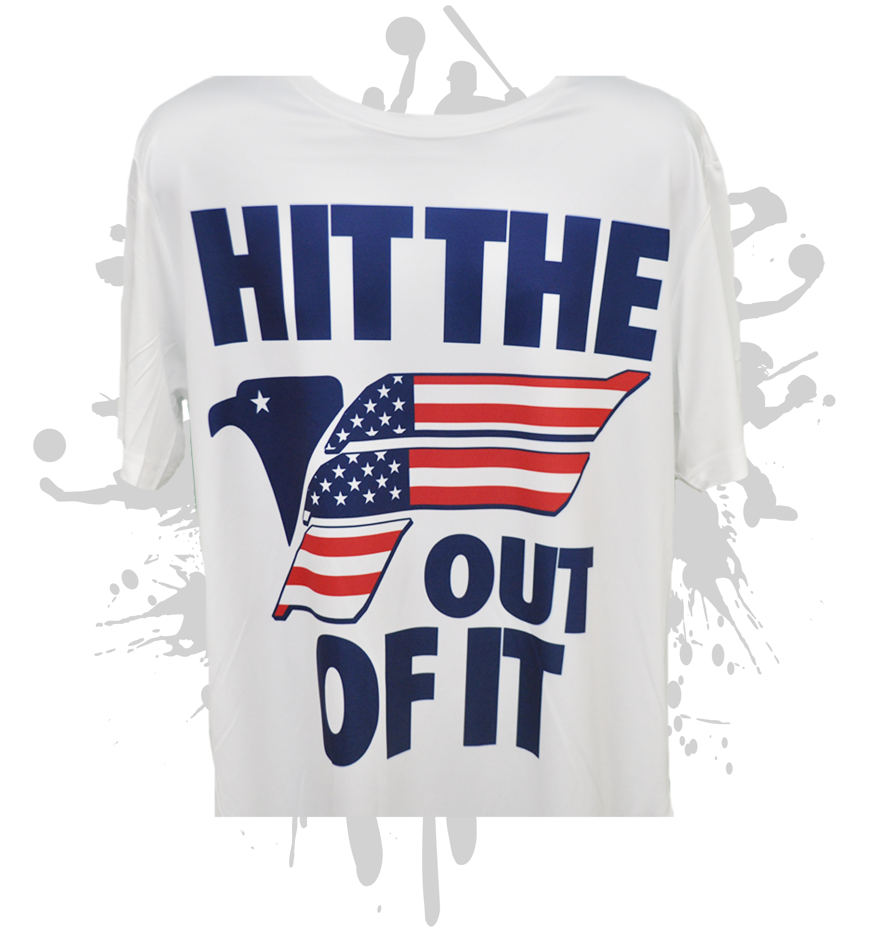 FREEDOM Hit the F Out of It Men's White Sublimated Dye Jersey - Perfect for Sports, Gym Workouts & Casual Streetwear