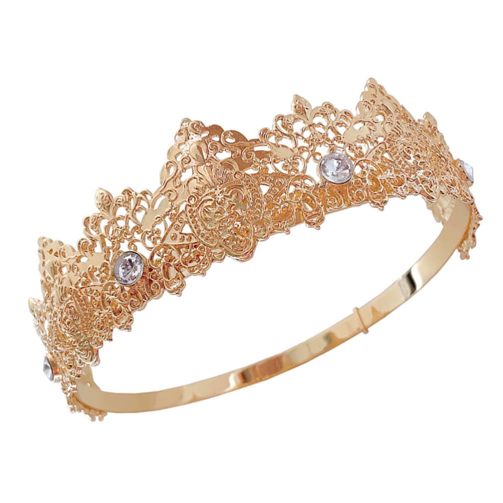 Handcrafted Rhinestone Tiara Crown - Elegant Bridal Hair Accessory for Weddings, Prom & Special Events | Zinc Alloy Hair Ornament with Delicate Design