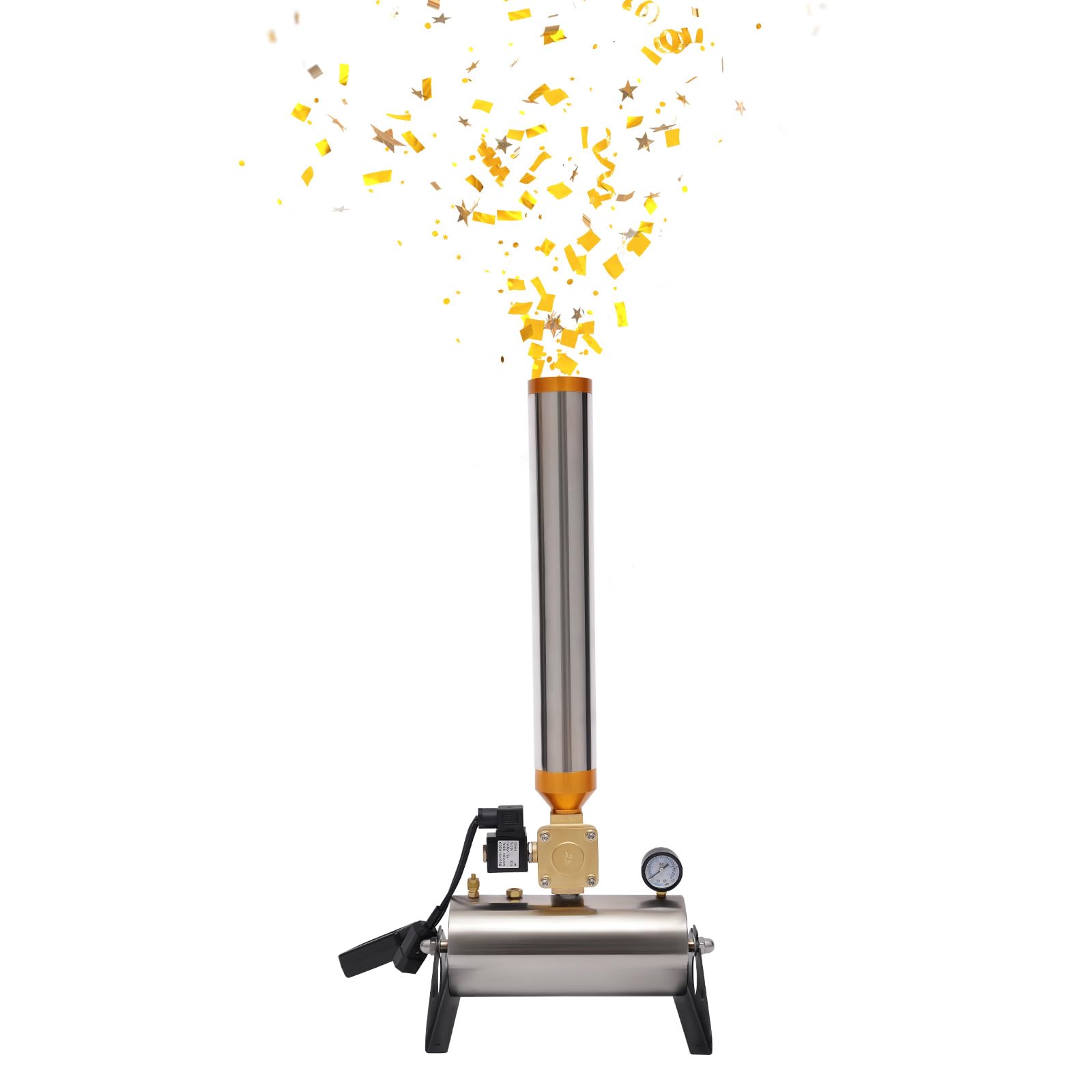 2PCS Wireless Remote Control Confetti Cannon Launcher Machine for Weddings, Parties & Stage Shows - Perfect for Birthday Celebrations, New Year's Eve & Special Events
