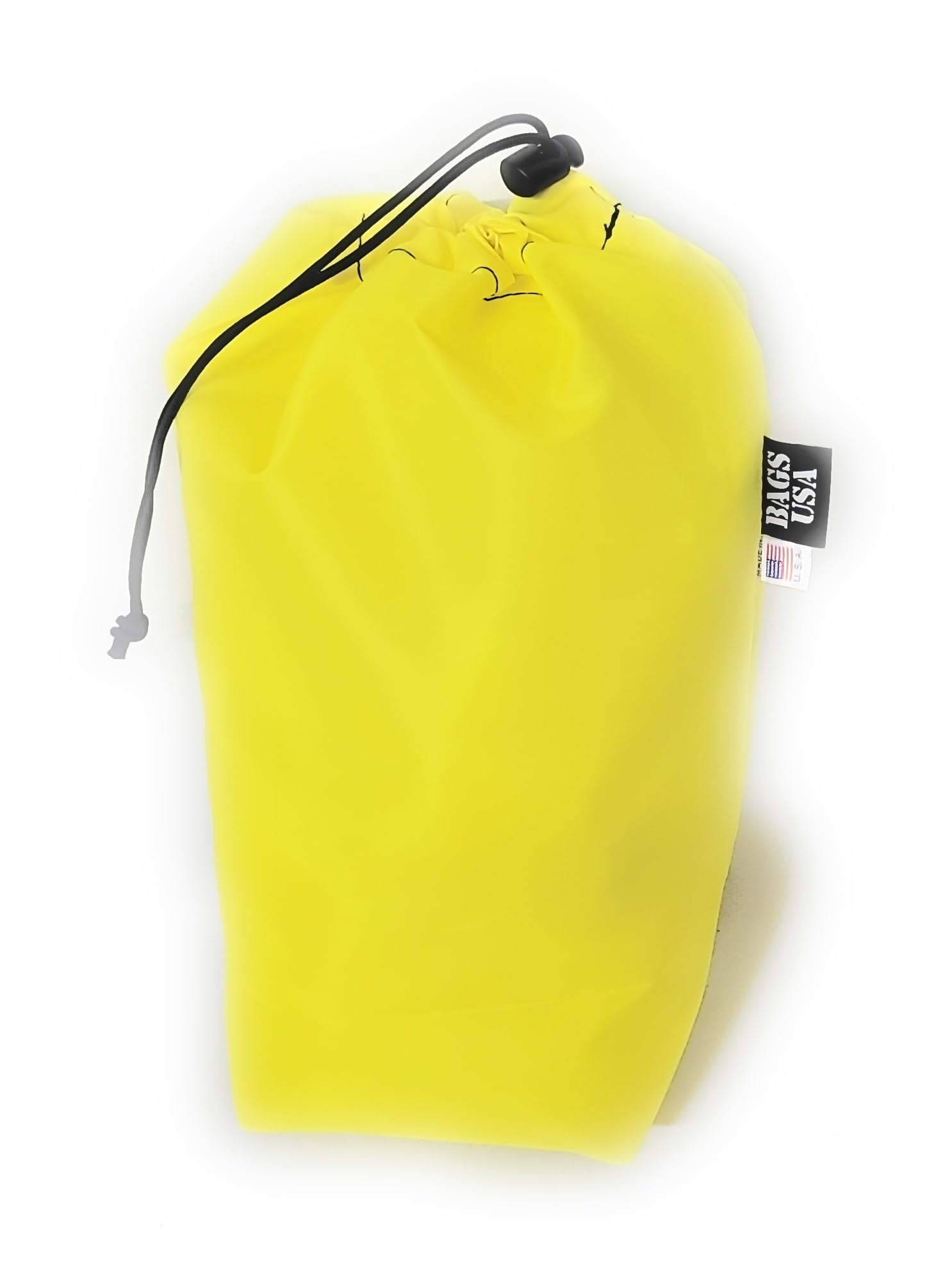 Premium Mini Stuff Sack with Drawstring & Square Bottom - Made in USA (Yellow) | Compact Storage for Camping Gear, Travel Essentials & Outdoor Accessories