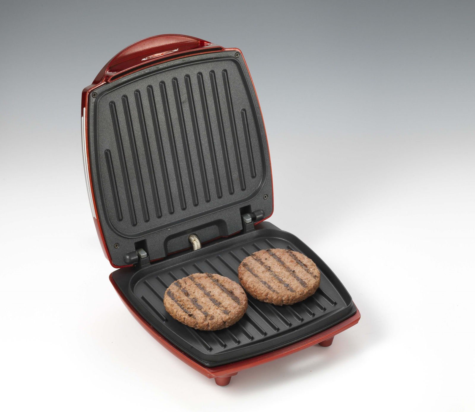 Ariete 185 Electric Hamburger Maker - Non-Stick Grill Plates, 1200W, Red - Perfect for Home BBQs, Parties & Quick Meals