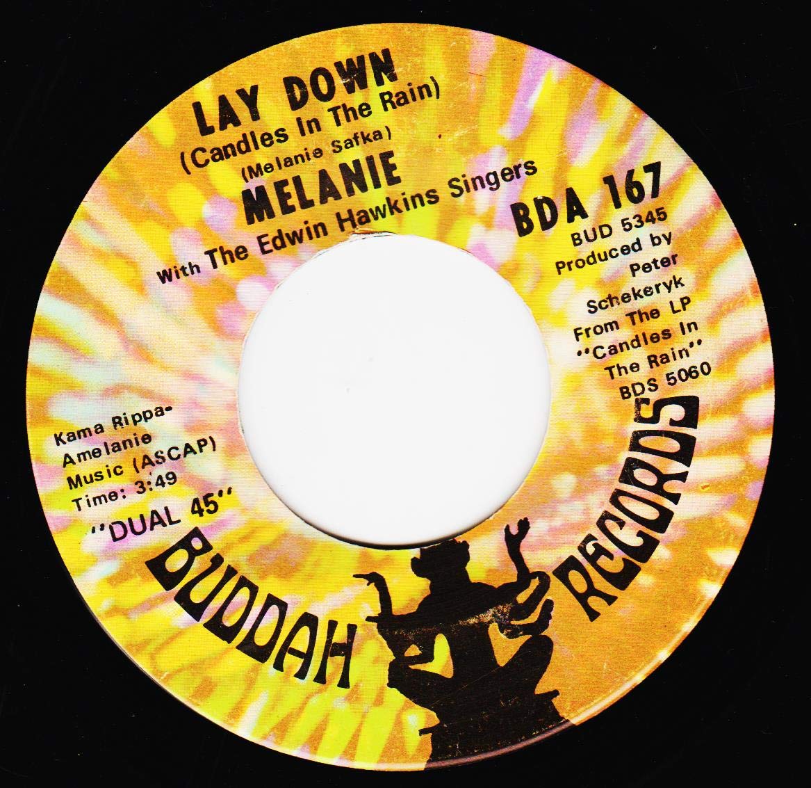 Lay Down / Candles in the Rain (45/7') Vinyl Record - Classic Rock Music Collectible for Home Decor & Music Lovers