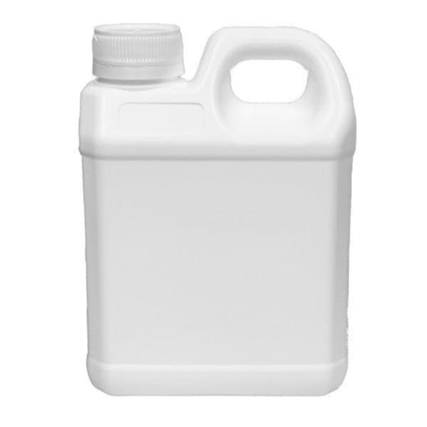 1 Liter Jerry Can - White or Clear Plastic Fuel Container with Secure Cap - Perfect for Camping, Emergency Kits, and Outdoor Adventures