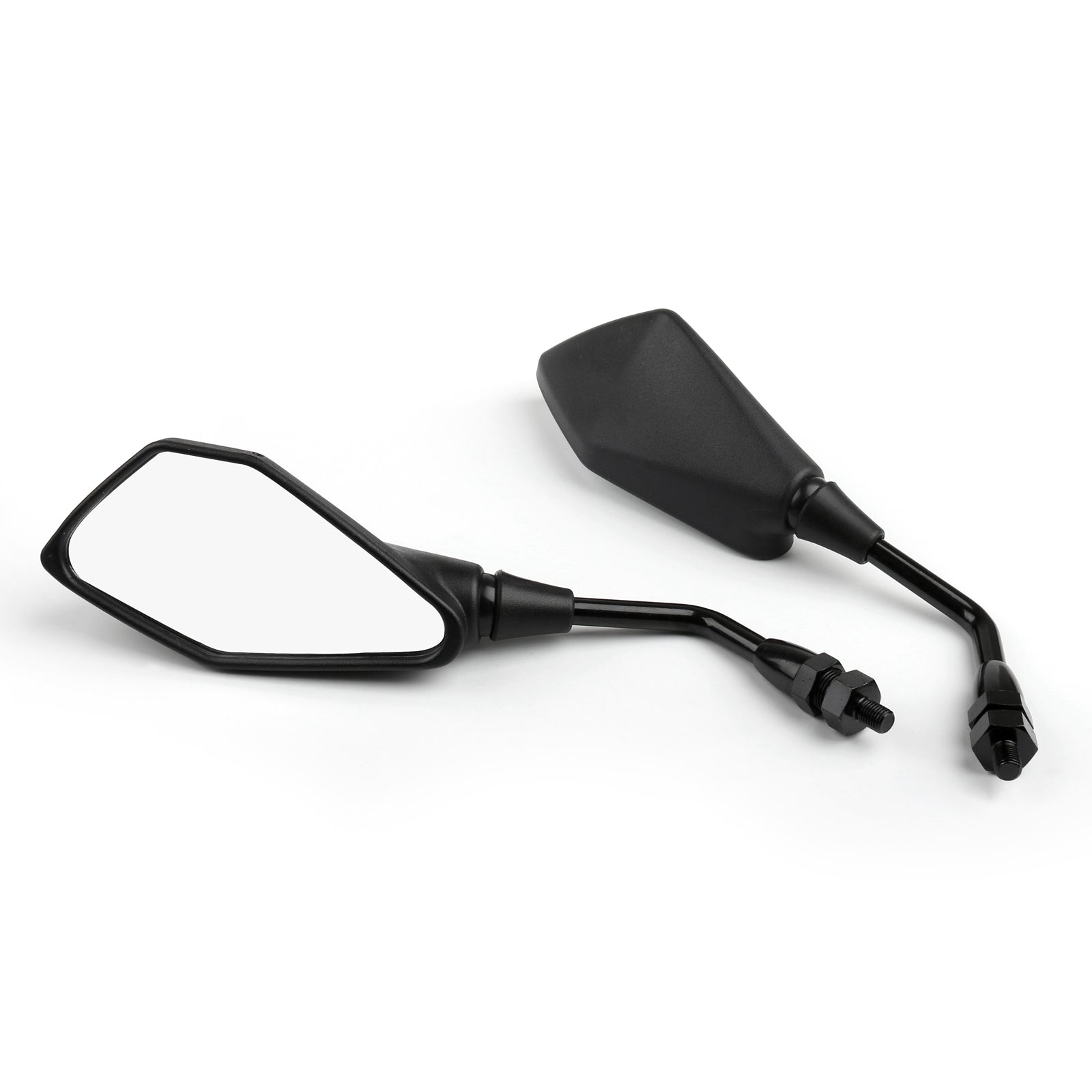 10mm Rearview Mirrors for Kawasaki ER650 ER6N (2012-2016) ZR800 Z800 (2013-2016) Z250SL - Universal Fit Motorcycle Side Mirrors - Perfect for City Commuting & Highway Riding