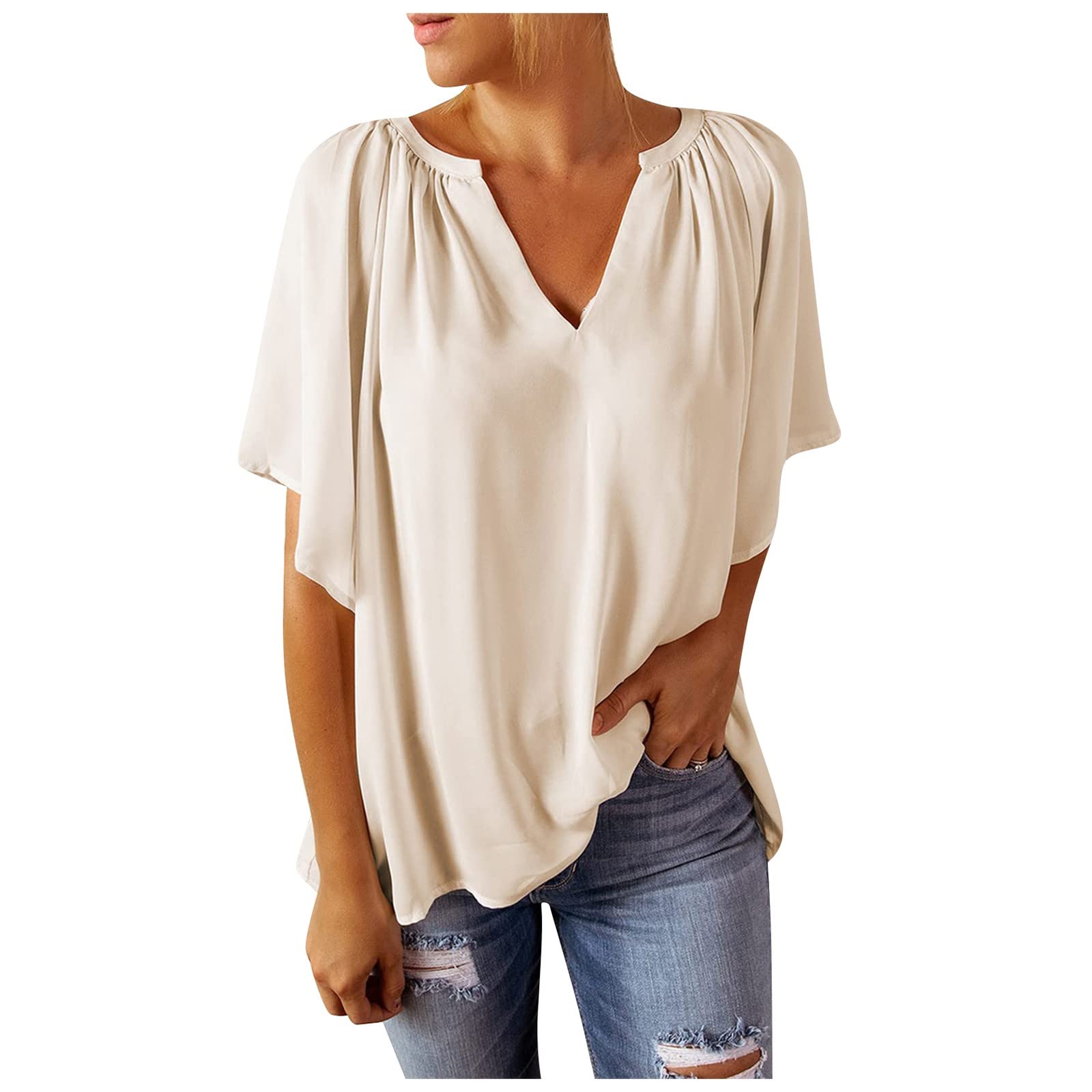 Women's Cute Summer T-Shirts - Animal Print Tunics & Graphic Tees in Grey (Sizes S-2XL) | Casual Country Style Tops for Outdoor Activities, Travel & Daily Wear