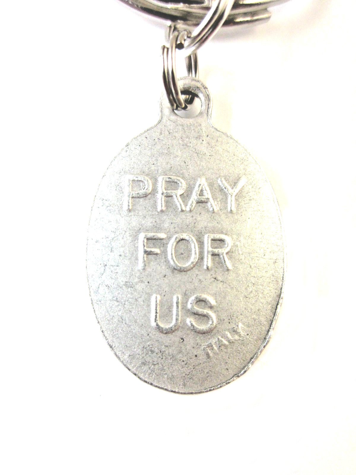 St. Francis de Sales Medal - Italian Religious Keychain with Prayer Card & Gift Box - Perfect for Baptism, First Communion & Confirmation Gifts
