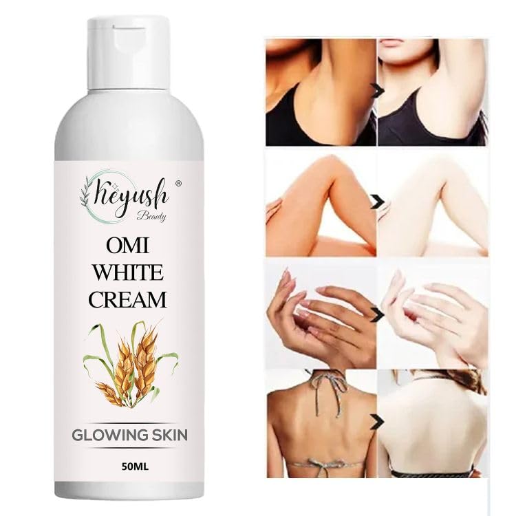 KEYUSH BEAUTY Omi White Cream 50Gr - Advanced Whitening & Brightening Face & Body Cream for Radiant Skin | Perfect for Daily Skincare Routine & Special Occasions