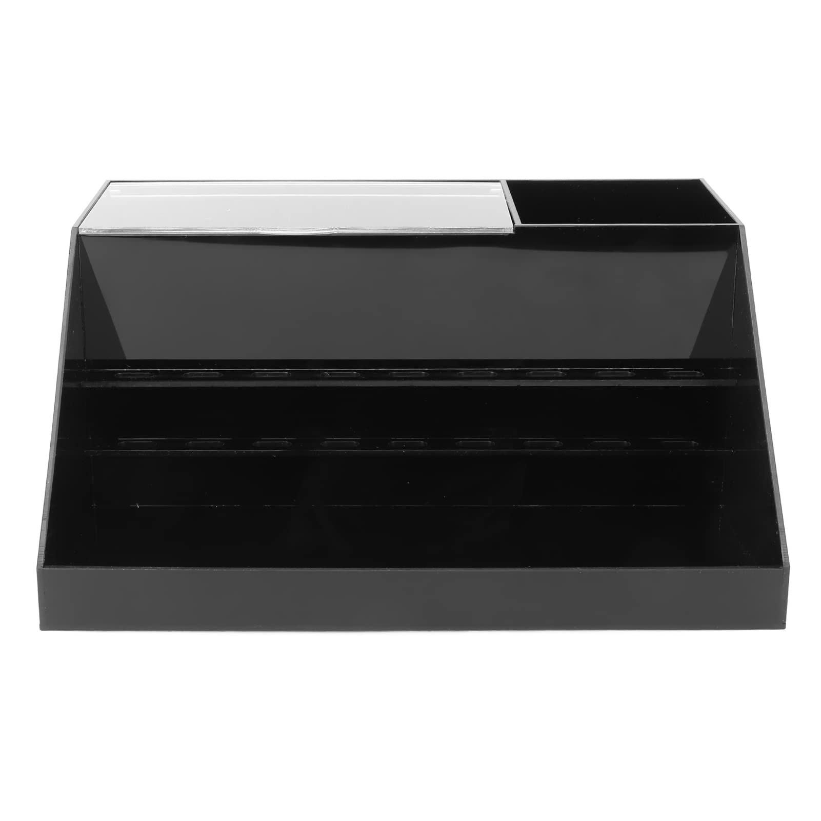Professional Acrylic Eyelash Extension Display Box for Lash Artists - Black Makeup Organizer for Salon & Beauty Shop (Perfect for Eyelash Extension Storage & Retail Display)