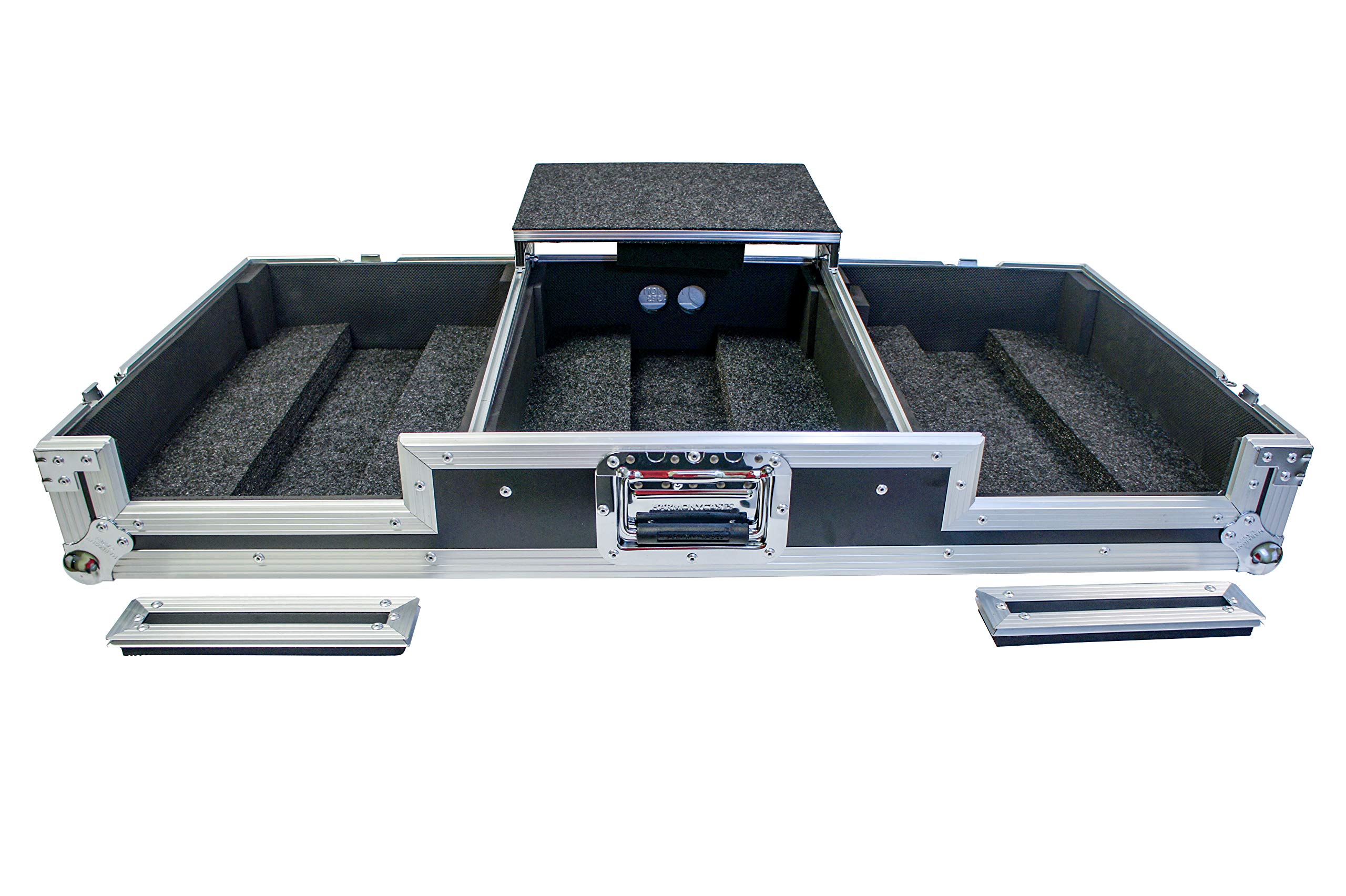 Premium Harmony Audio HC2CDJ3KDJM900WLT Flight Laptop Tray Case for Pioneer DJM-900NXS2 Mixer - Durable DJ Equipment Protection for Travel & Live Performances