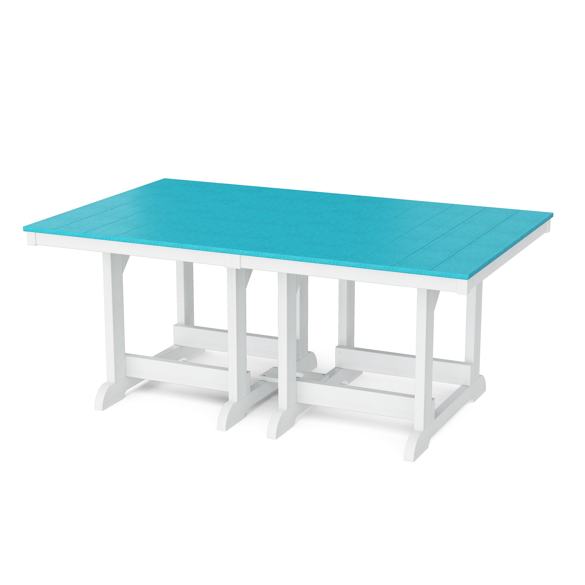 Heritage 44x72 Inch Solid Wood Dining Table - Rustic Farmhouse Style for Kitchen, Dining Room & Outdoor Entertaining