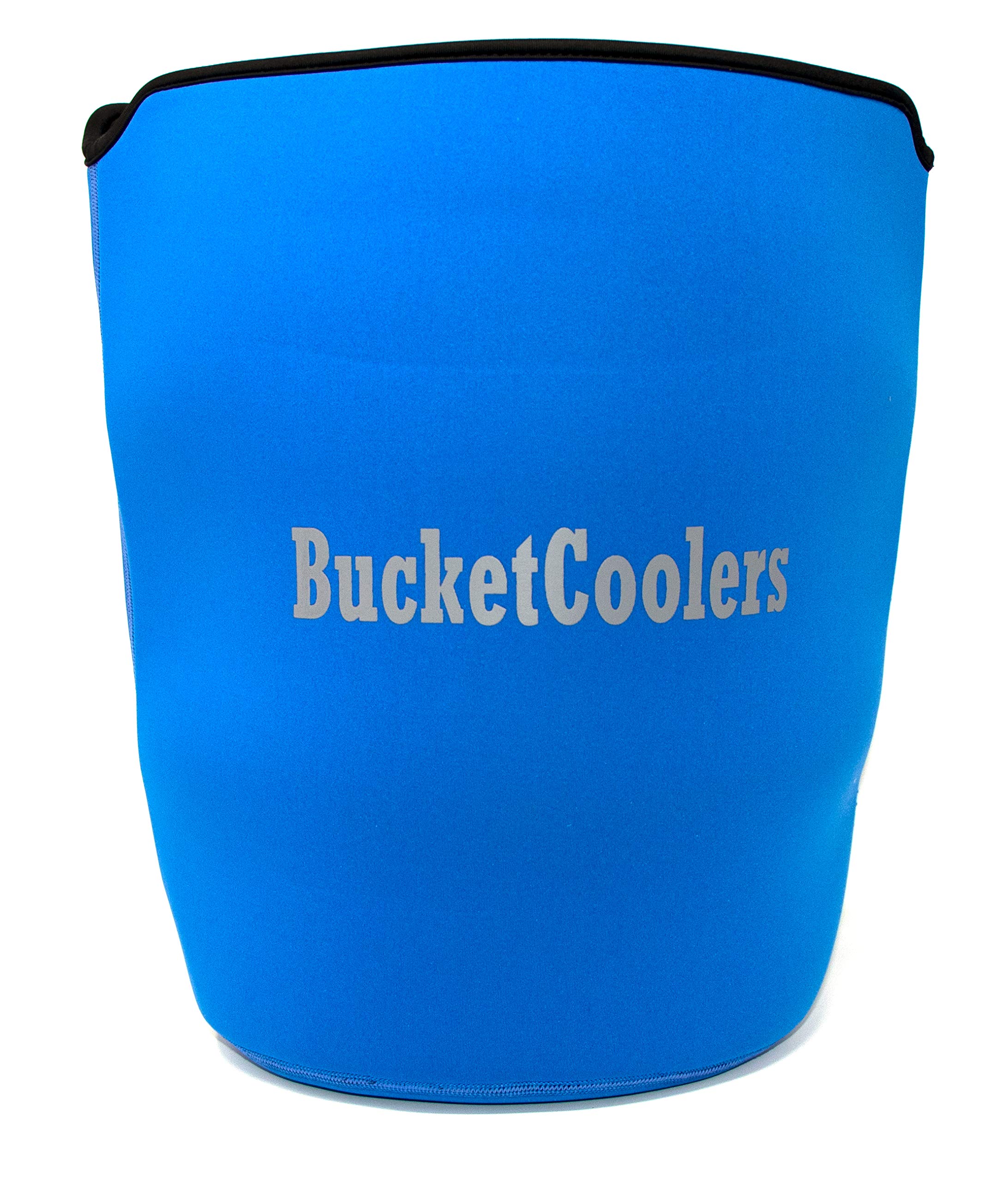7mm Neoprene Bucket Cooler Sleeve for 5 Gallon Bucket - Insulated Beer & Beverage Chiller for Camping, Tailgating & Outdoor Parties (Blue)