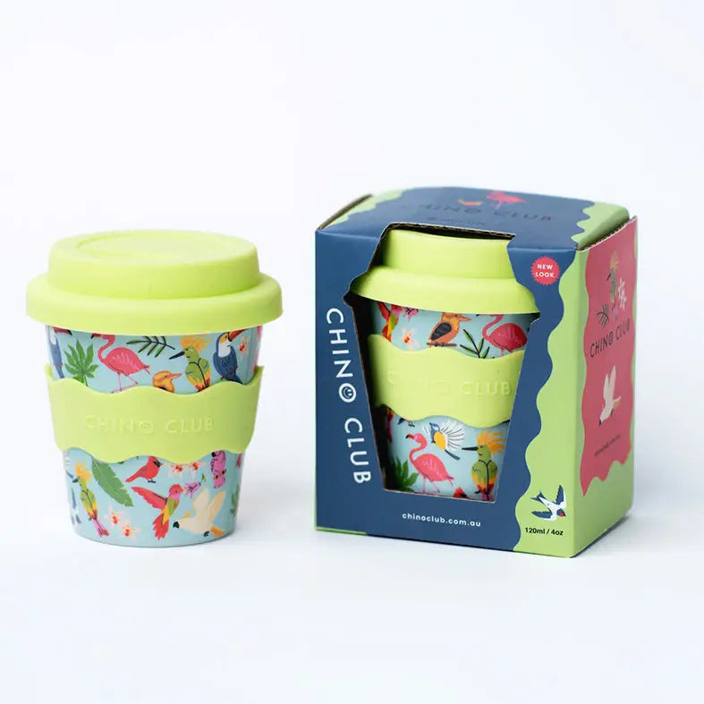 Birds Babyccino Cup 120ml - Cute Espresso Cup for Kids, Perfect for Babyccino, Hot Chocolate & Milk - Ideal for Toddler Pretend Play & Coffee Shop Role Play