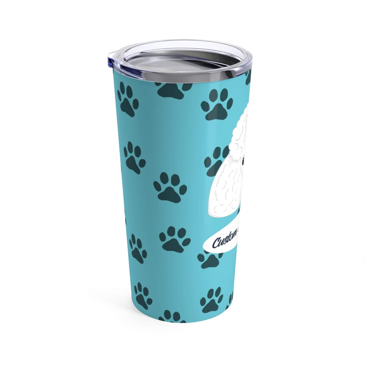 Personalized Poodle Travel Mug - Custom Dog Lover Tumbler for Coffee, Tea, Beer & Cold Drinks | Insulated Stainless Steel Cup for Men & Women | Perfect Gift for Dog Owners | Great for Travel, Office & Outdoor Adventures