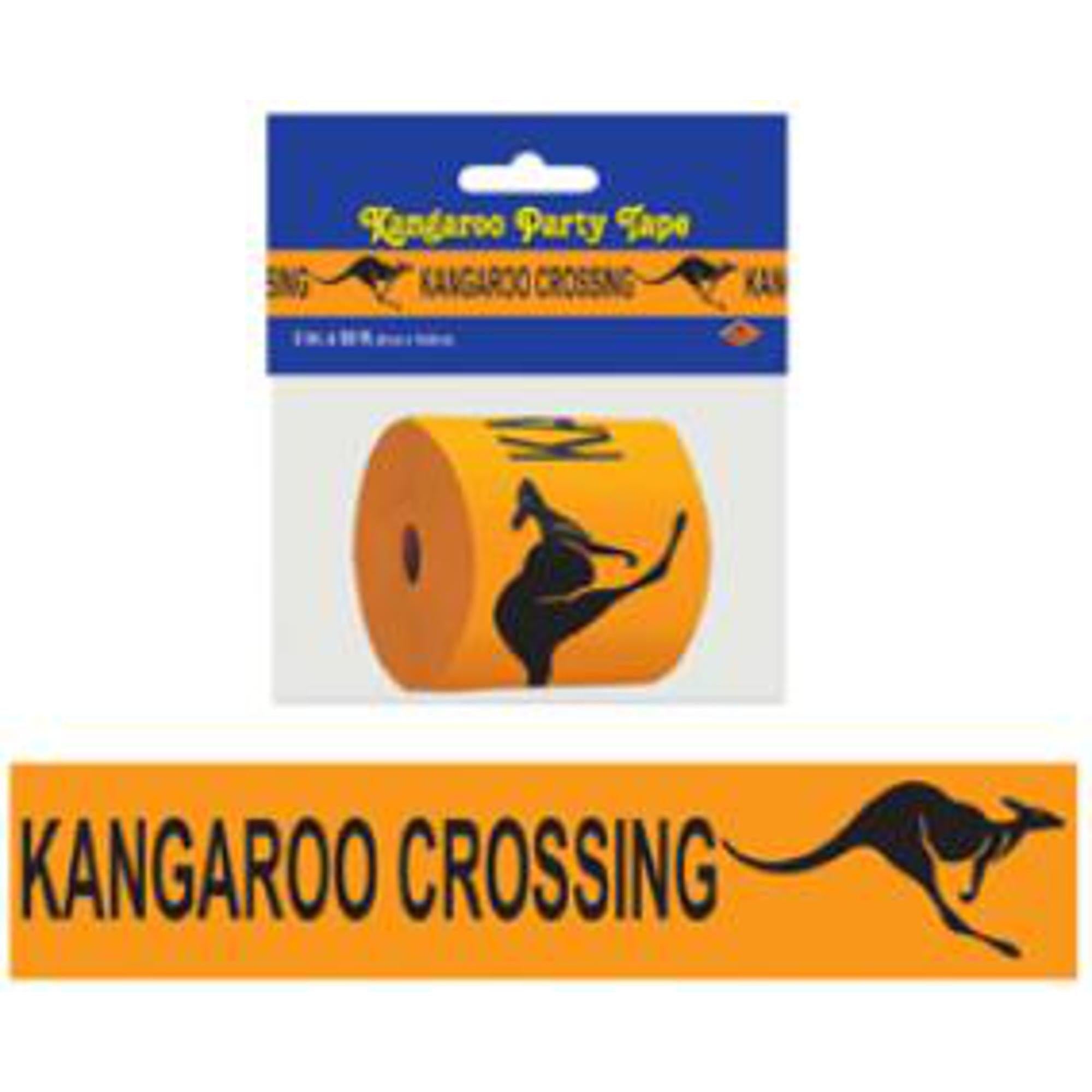 Kangaroo Crossing Reflective Safety Tape - High Visibility Decorative Tape for Roads, Walkways & DIY Projects - Perfect for Home, School & Office Safety Decorations