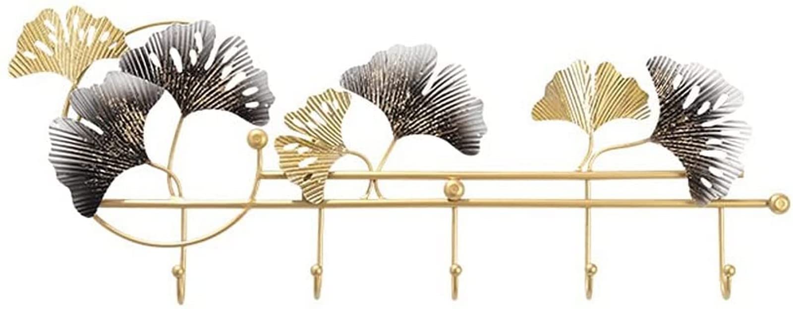 Stylish Metal Wall-Mounted Coat Rack with 5 Hooks - Space-Saving Entryway Organizer for Bedroom, Living Room, Hallway & Corridor - Durable Home Decor for Coats, Hats, Bags & Accessories