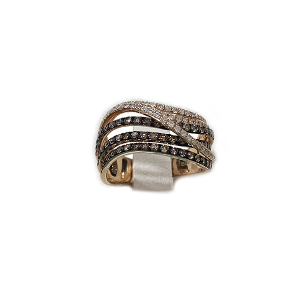 14K Rose Gold Brown Diamond Ring for Women - Elegant Solitaire Engagement & Wedding Band - Perfect for Proposals, Anniversaries, and Special Occasions