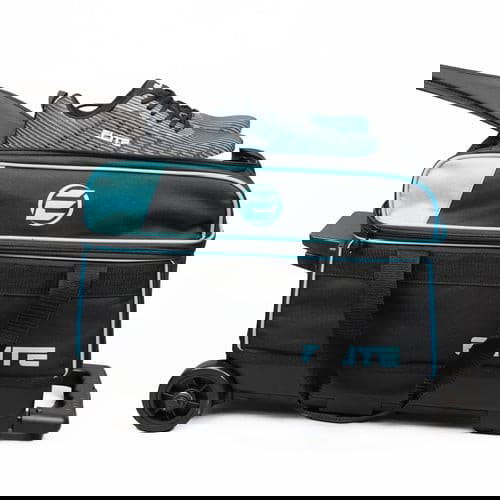 ELITE Basic Double Roller Aqua Bowling Bag - Water Resistant Bowling Tote with Wheels for Men & Women - Perfect for League Games, Tournaments & Practice Sessions