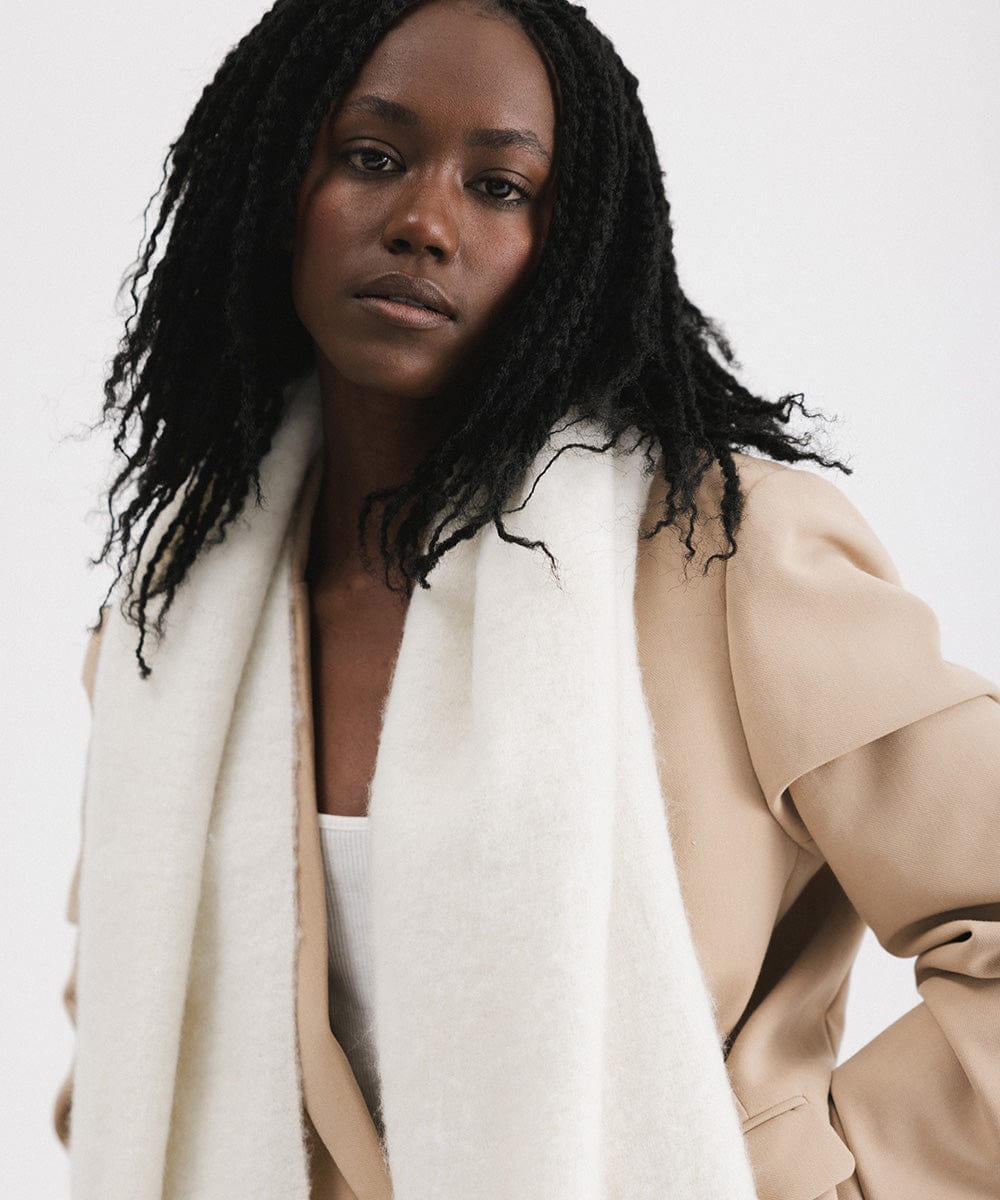 Cozy Mik Oversized Knit Scarf - Soft Chunky Winter Wrap for Women & Men - Perfect for Cold Weather, Travel & Outdoor Activities