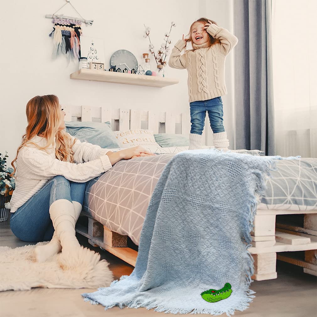 Soft & Cozy Animal Print Baby Blankets for Boys & Girls - Cute Reptile & Alligator Nursery Bedding Set - Perfect for Crib, Stroller, Swaddle & Toddler Naps