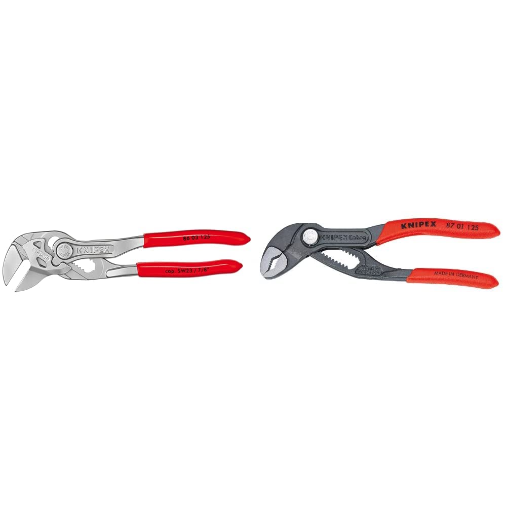 5-Inch Mini Cobra Water Pump Pliers (8701125) - Compact Adjustable Wrench Tool for Plumbing, DIY & Automotive Repairs | Perfect for Tight Spaces & Home Improvement Projects