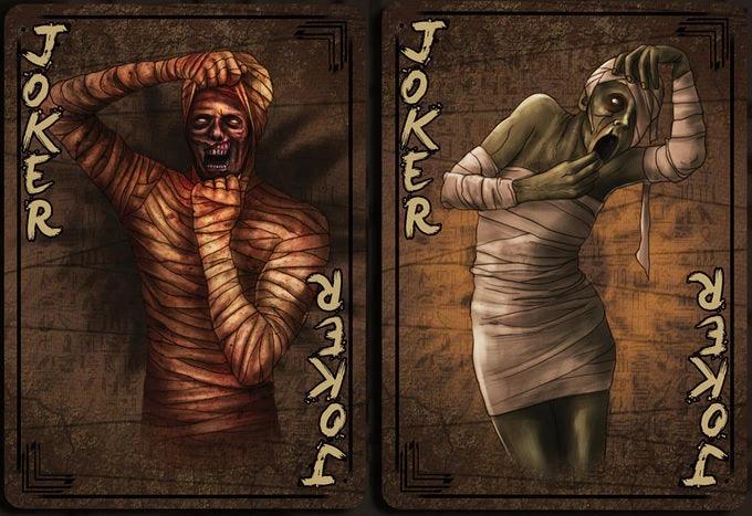 Bicycle Mummies Playing Cards - Premium Egyptian-Themed Deck for Magic Tricks, Poker, and Card Games | Perfect for Halloween, Parties, and Collectors