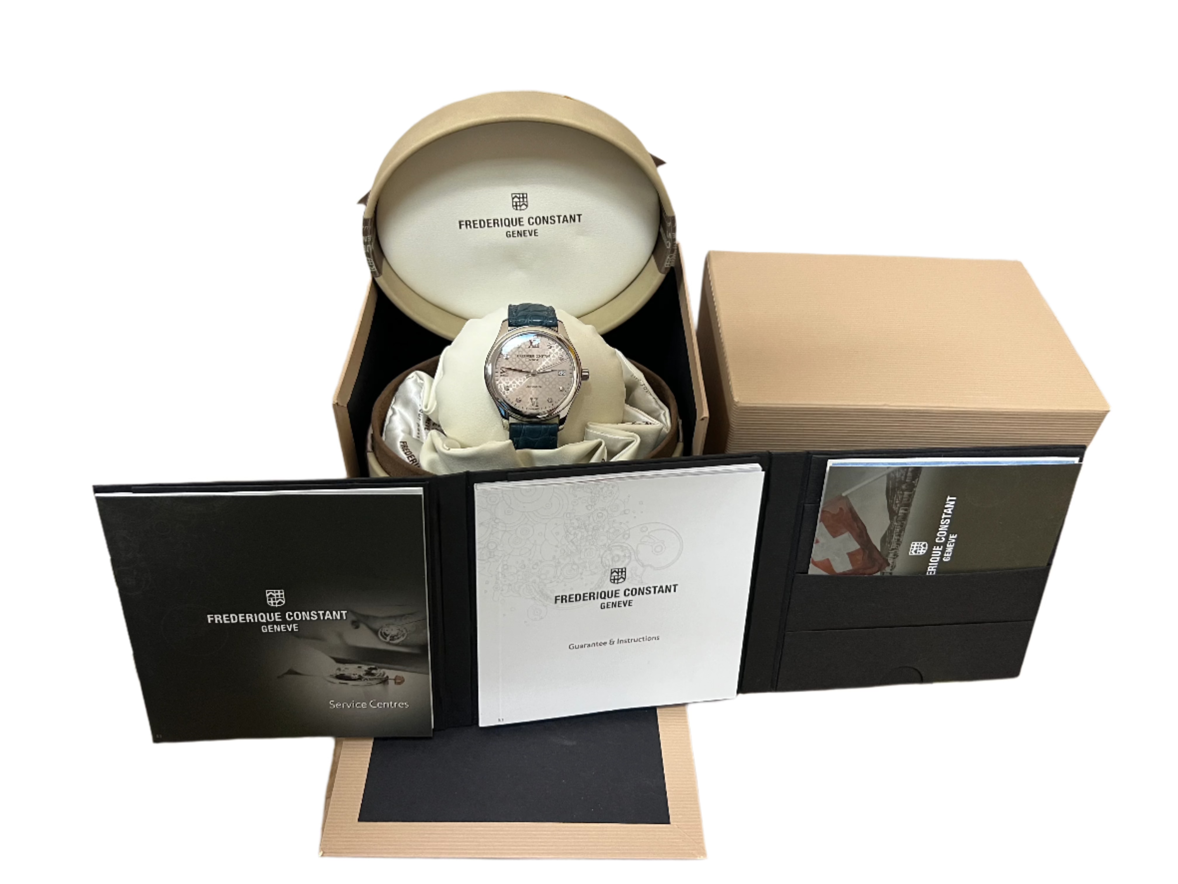 Frederique Constant Geneve Stainless Steel Women's Watch - Elegant Luxury Timepiece for Business, Evening & Special Occasions