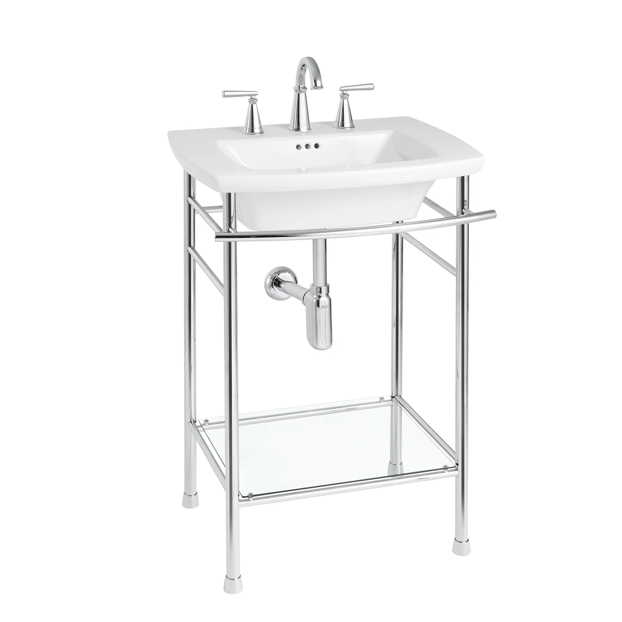 Decorative P Trap - Chrome Plated Bathroom Sink Drain Pipe with Adjustable Length for Vanity, Kitchen & Laundry Room Sink Installation