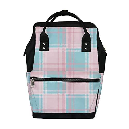 Scottish Tartan Traditional Pink Blue