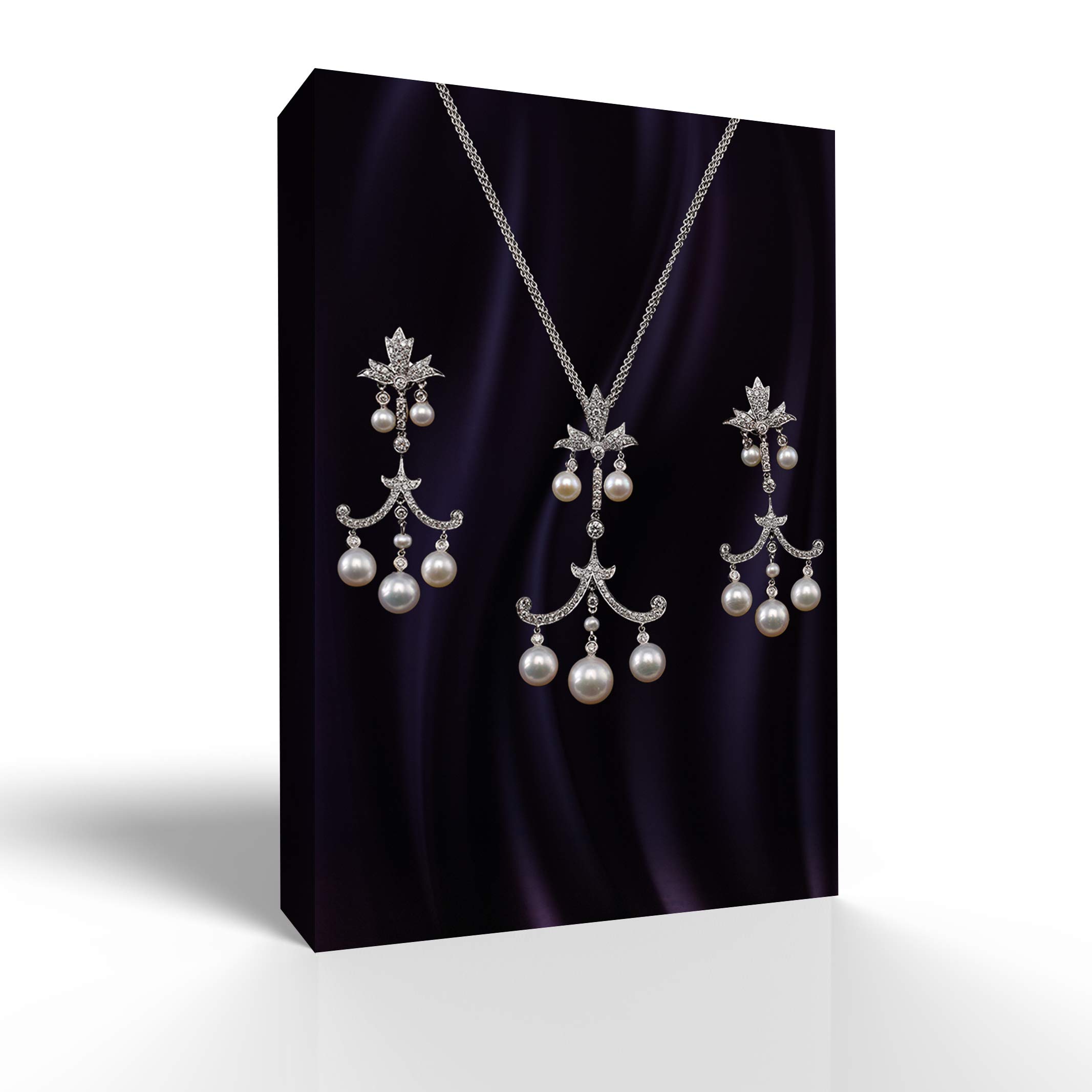 Elegant Jewelry Giclee Canvas Wall Art - 24x36 Inches, Premium Home Decor for Bedroom, Living Room, and House Decoration