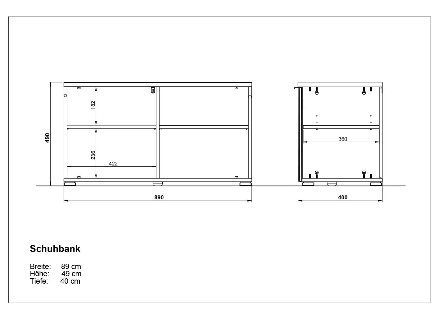 Modern Shoe Storage Cabinet - 35