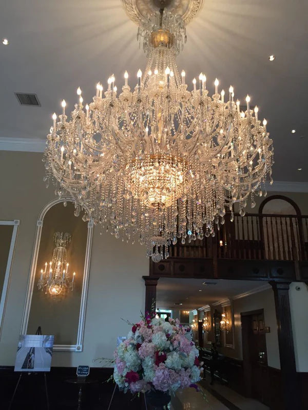 Extra Large Classic Traditional Crystal Chandelier - 60/72/90 Lights for Hotel, Showroom, Foyer, Wedding Hall, Coffee Shop | Elegant Lighting for Luxury Interiors, Event Venues & Commercial Spaces