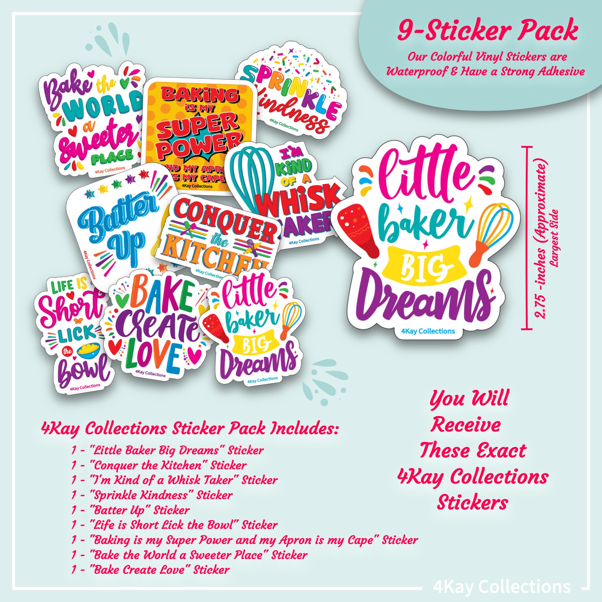 Ultimate Kids Baking Oven Set with 19-Piece Accessories - Pretend Play Kitchen Toy with Oven, 2 Refill Mixes, Apron, Chef Hat, Mixing Bowl, Spatula, Whisk, 9 Stickers & Baking Tools (Pink) - Perfect for Birthday Gifts & Pretend Cooking Play for Toddlers Ages 3-6