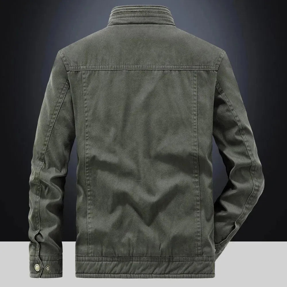 Men's Winter Bomber Jacket - Warm Fleece Lined Windproof Outerwear for Cold Weather | Perfect for Outdoor Activities, Travel & Casual Wear
