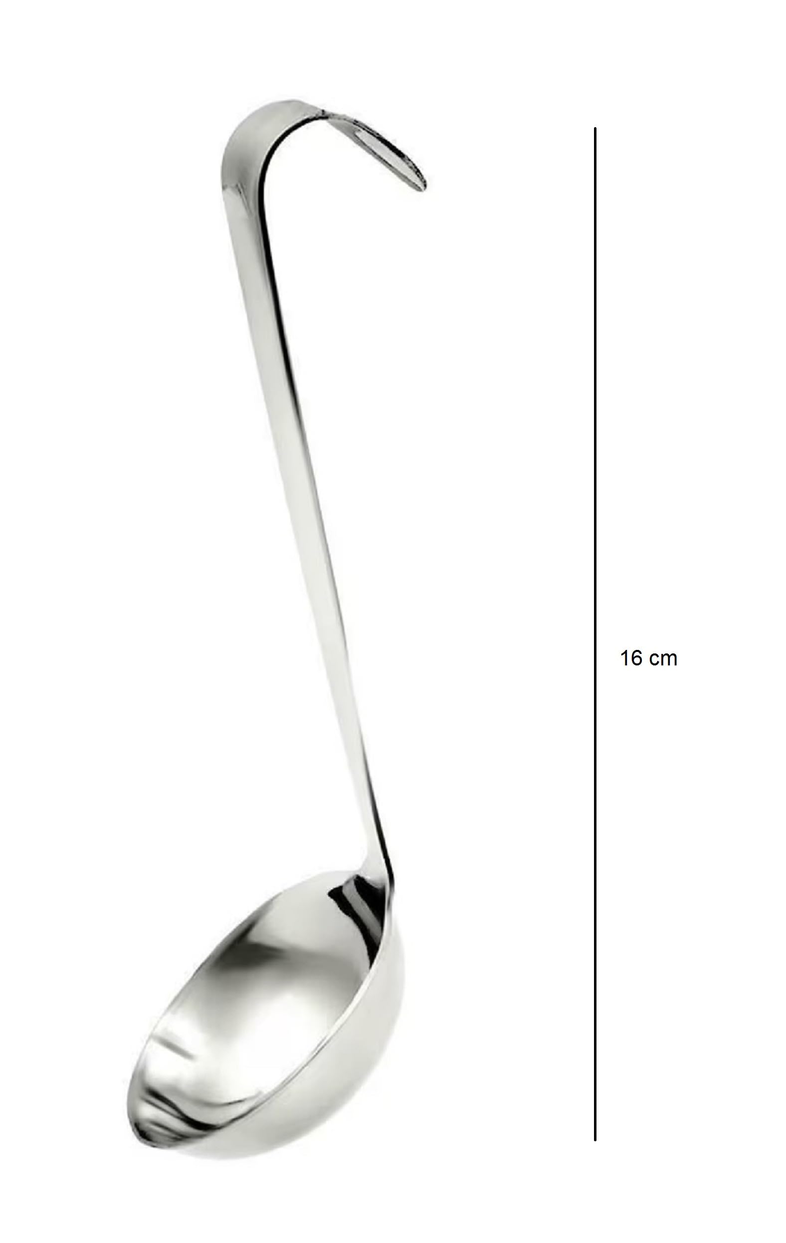 Premium Stainless Steel Seamless Oil Ladle - 16cm Kitchen Tool for Cooking, Frying & Baking | Perfect for Ghee, Butter & Liquid Ingredients