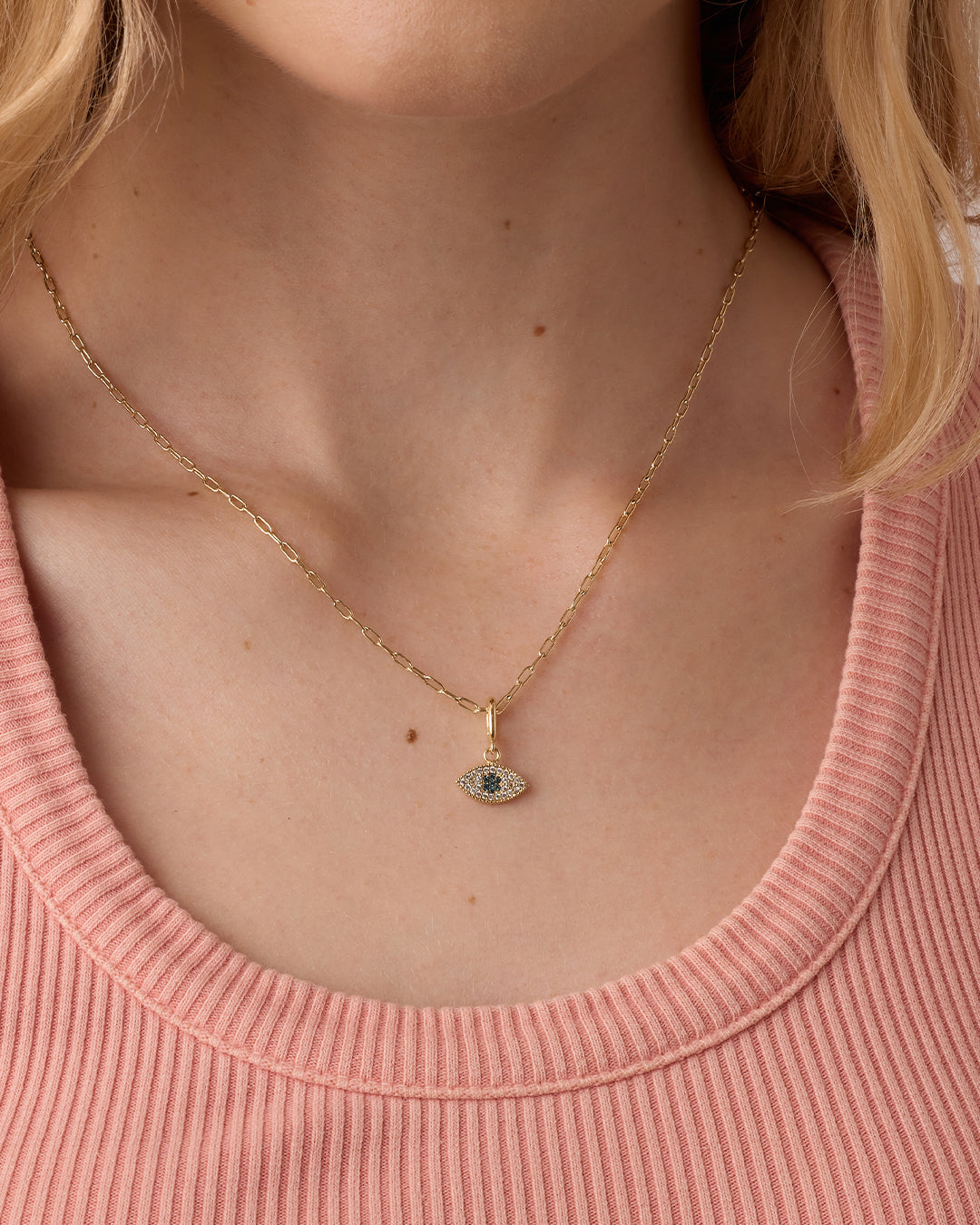 Evil Eye Parker Charm for Women - Stylish Protection Jewelry for Good Luck & Positive Energy - Perfect for Everyday Wear, Gifts & Spiritual Healing