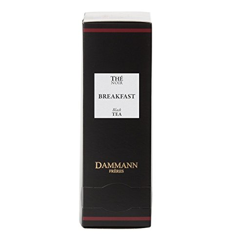 DAMMANN FRERES Premium Breakfast Tea - Pack of 4 x 24 Individually Wrapped Crystal Enveloped Tea Bags | Perfect for Morning Tea Time, Office Break, or Afternoon Relaxation