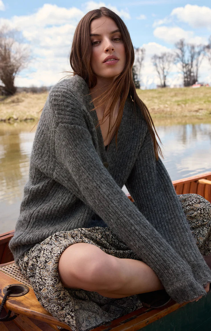 Z Supply Josie Cardigan - Women's Soft Knit Open Front Long Sleeve Sweater | Perfect for Fall Layering, Office Wear & Casual Outfits