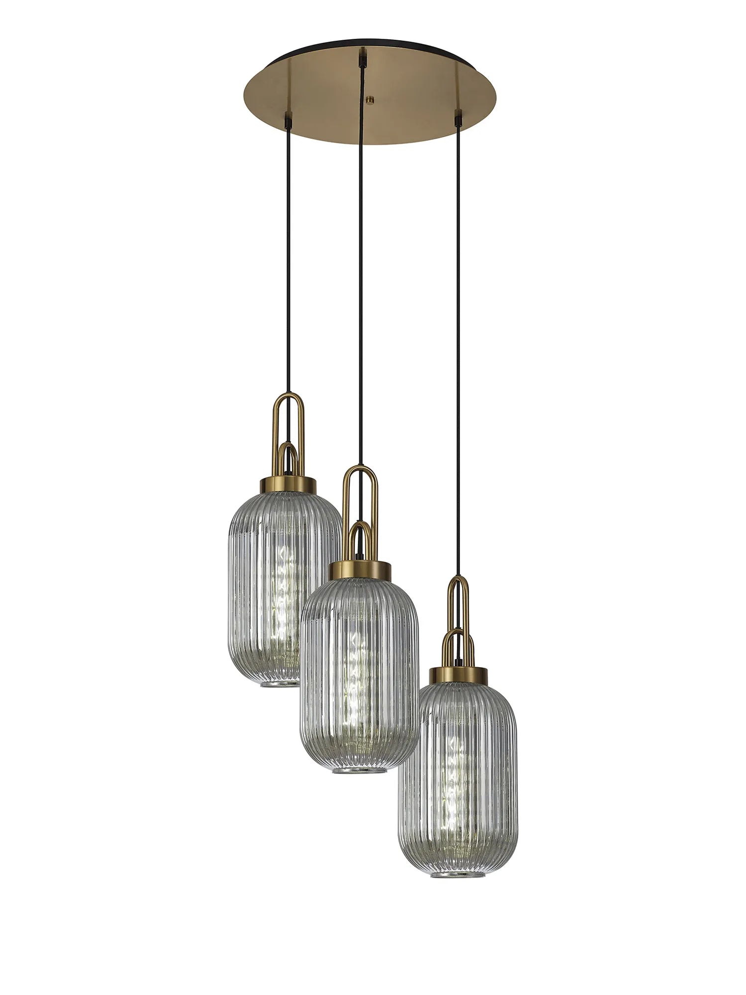 Stylish Cadiz 3-Light Cluster Pendant - Modern Ceiling Lighting Fixture for Dining Room, Kitchen Island & Living Room Decor