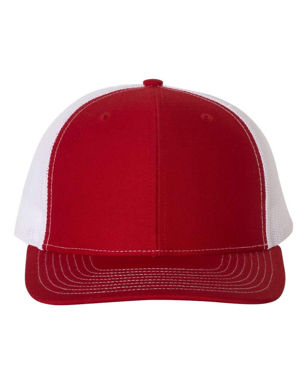 Richardson Snapback Trucker Cap - Adjustable Red & White Hat for Men & Women - Perfect for Outdoor Activities, Sports & Casual Wear