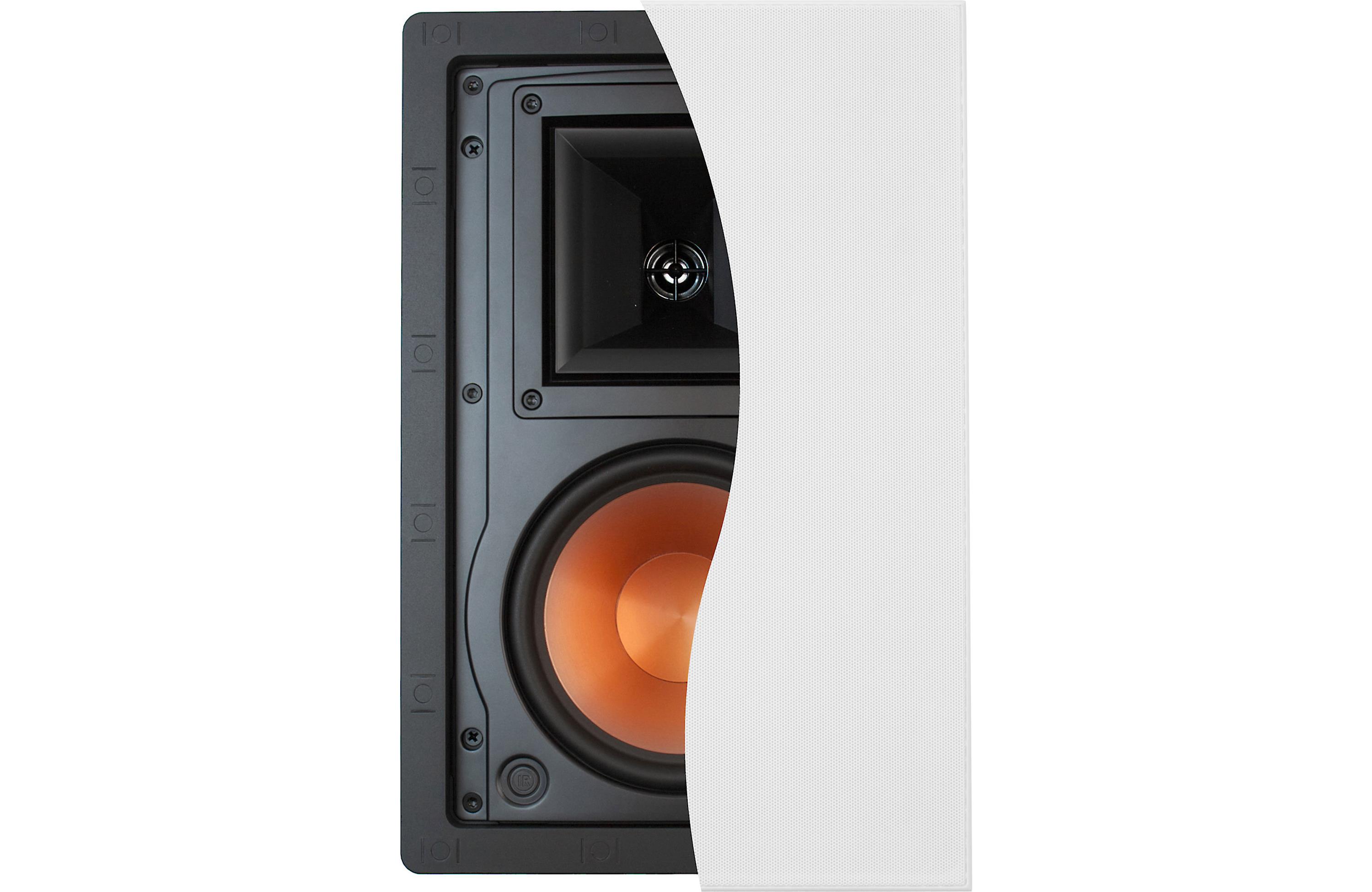 Klipsch R-3650-W II In-Wall Speaker - High Performance Home Theater Audio - Open Box (Each) - Perfect for Living Room, Home Theater & Multi-Room Audio Systems