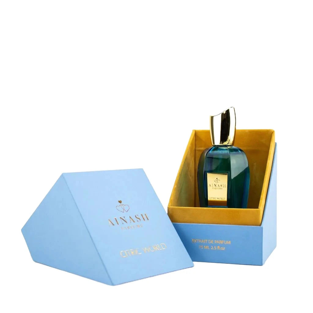 Ainash Citric World 2.5 oz EDP Unisex Perfume - Fresh Citrus Scent for Men & Women | Perfect for Daily Wear, Office & Special Occasions