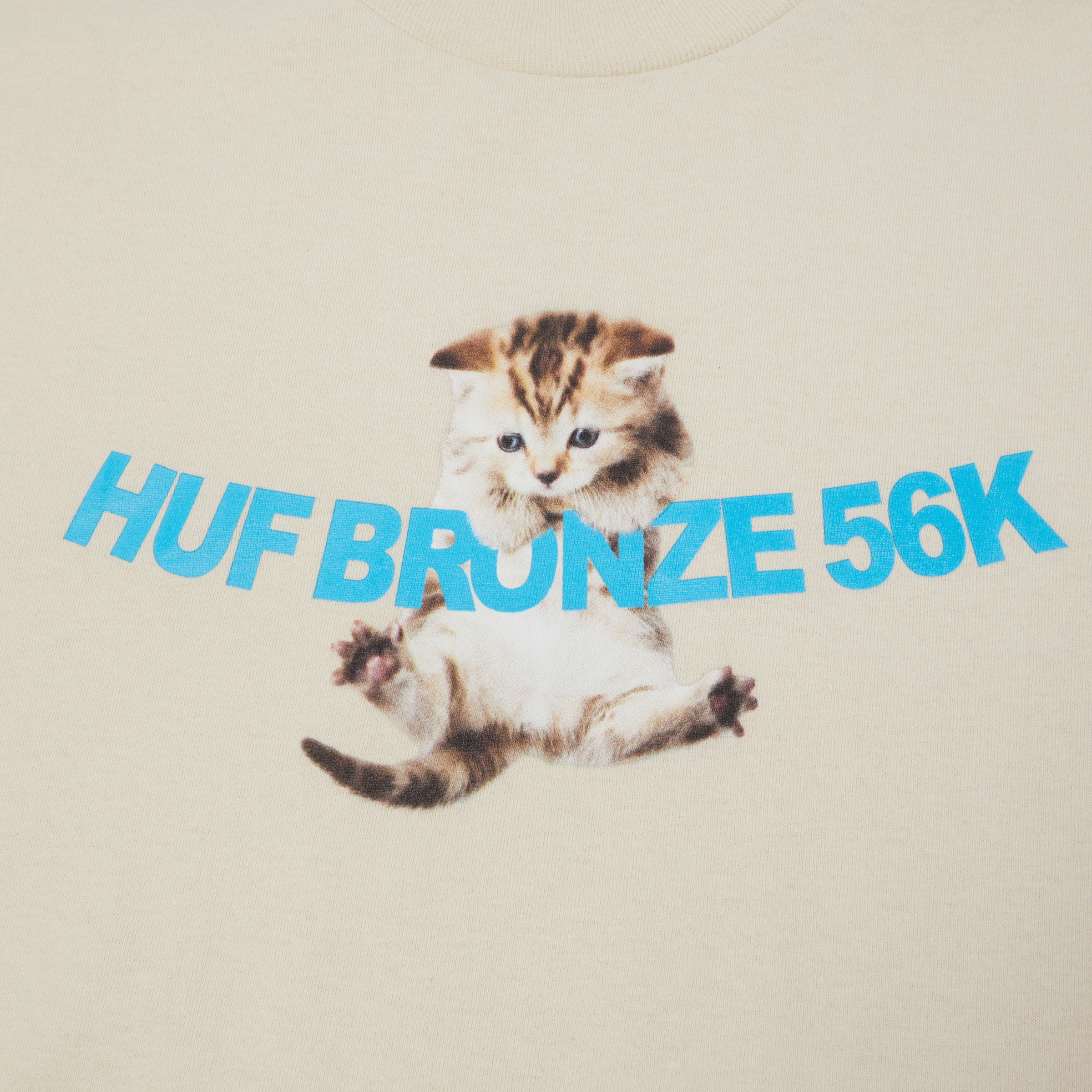 HUF X Bronze56k Hang in There Short Sleeve T-Shirt (Natural) - Casual Streetwear for Men & Women | Perfect for Everyday Wear, Outings & Skateboarding
